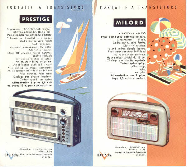 transistors RADIALVA : prestige - milord