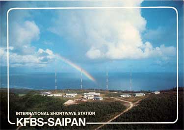 qsl card KFBS Mariana Islands