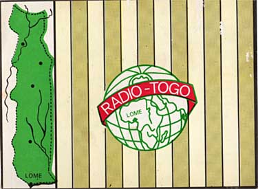 qsl card radio togo lomé dx radio