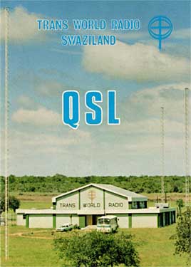 qsl card Trans World Radio Swaziland