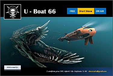 eQSL radio U Boat 66 pirate sw