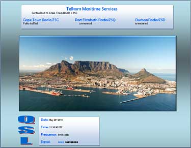 qsl cape town radio ZSC south africa utility