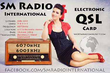 qsl radio SM Radio International sw