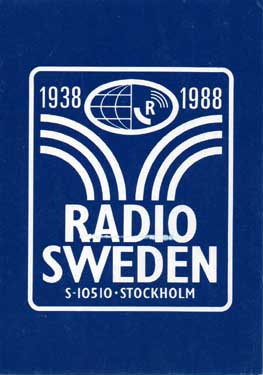 qsl card radio sweden sw