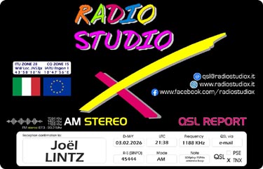 Radio Studio X - Italia - MW DX