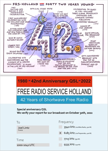 eQSL Free Radio Service Holland 42 th anniversary