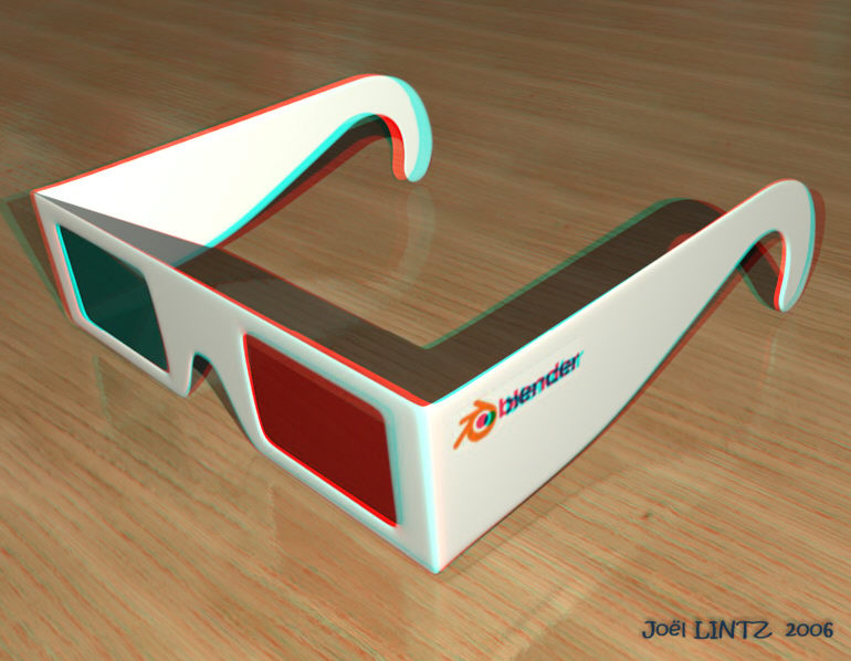 lunettes 3D (anaglyphe) - 3D glasses (anaglyph)