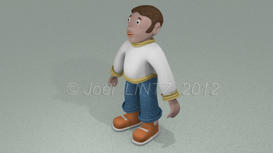 personnage low poly blender