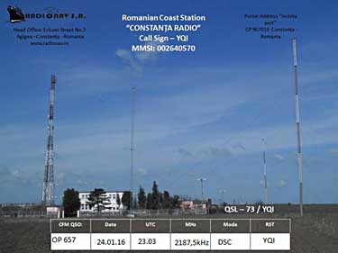 qsl YQI constanta radio roumanie mode DSC