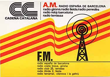 qsl card radio espana de barcelona spain