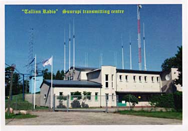 carte QSL de Tallin Radio MRCC Estonie  DSC