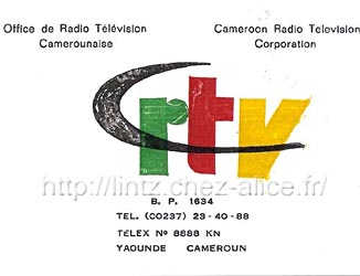 QSL RTV Cameroun - DX Radio