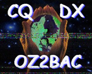 sstv image de OZ2BAC CQ DX