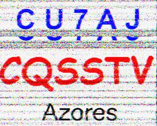 CQ SSTV CU7AJ Azores