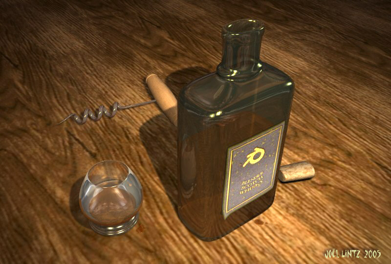 blender scotch whisky graphisme 3d
