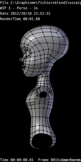 wip blender personnage 3b wire